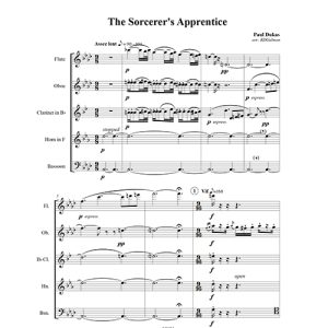 Paul Dukas’s Sorcerer’s Apprentice for Woodwind Quintet